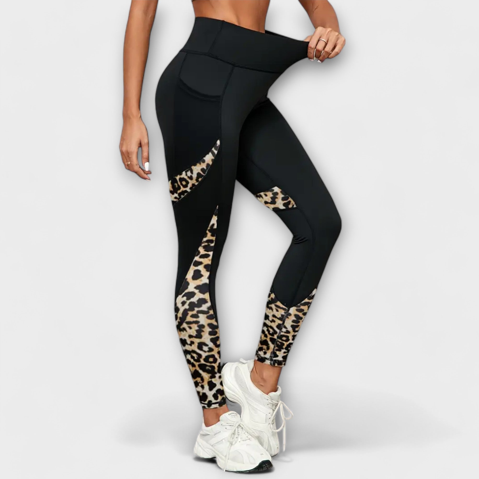 Marti™ - Høj talje og leopardmønster