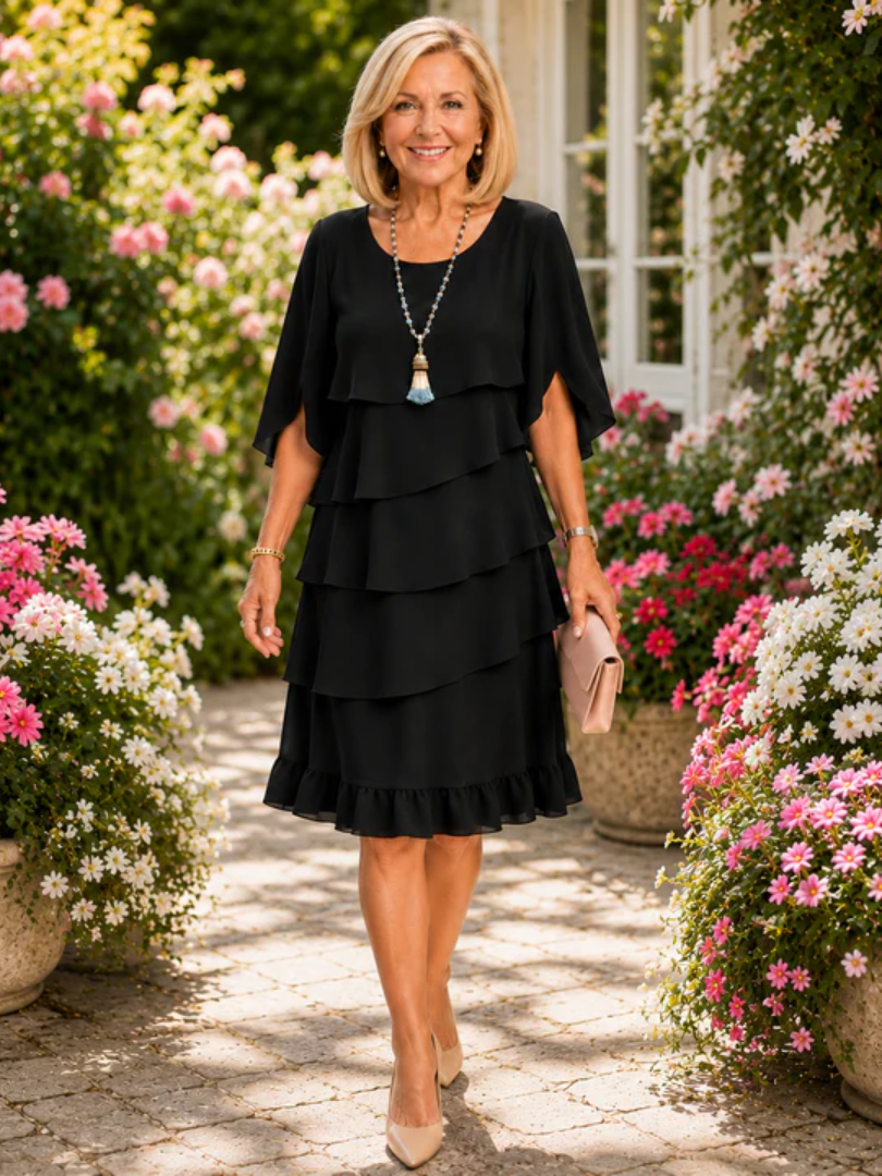 Patricia™ | Elegantes Komfortkleid mit Rüschen