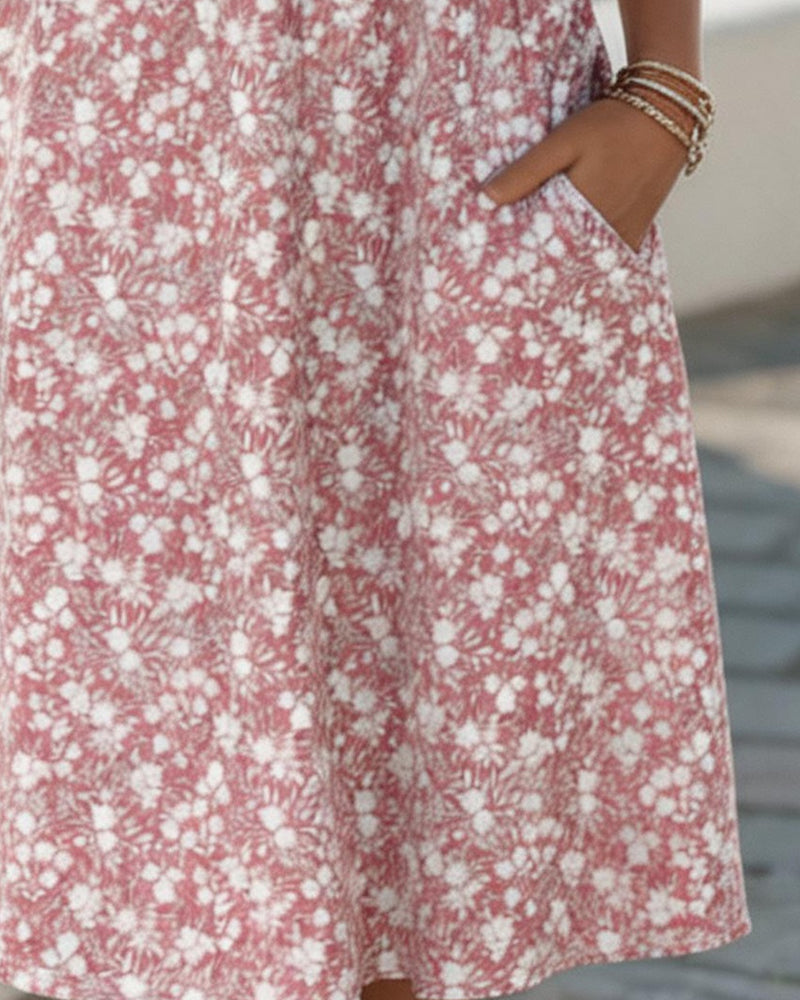 Liva™ Elegant Blomstret Kjole