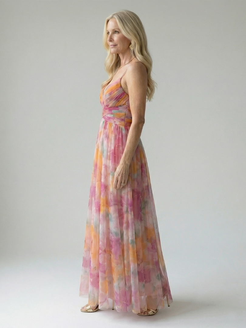 Isel | Miękka sukienka maxi typu wrap