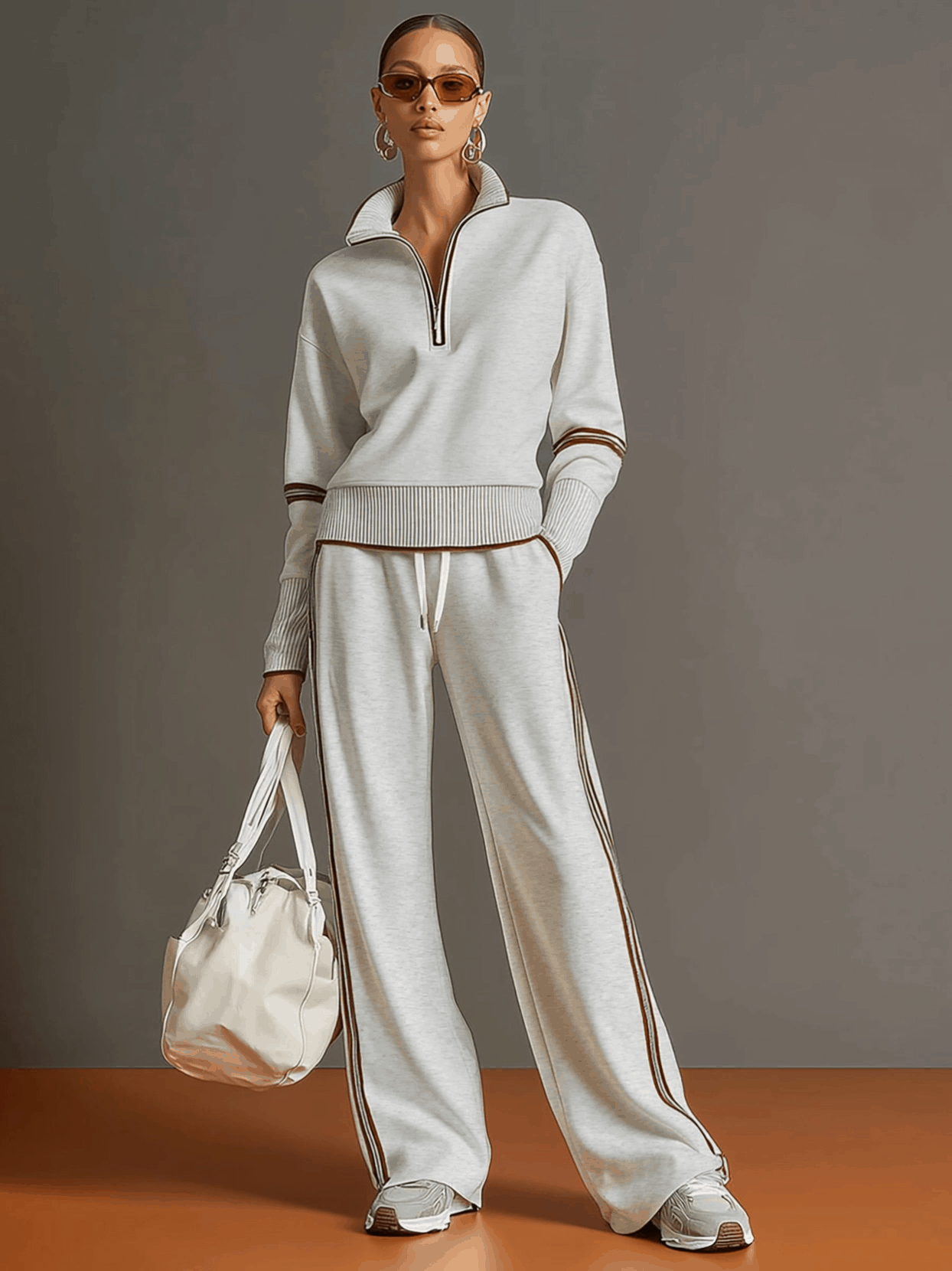 Marietta – bluse og bukser med brede ben
