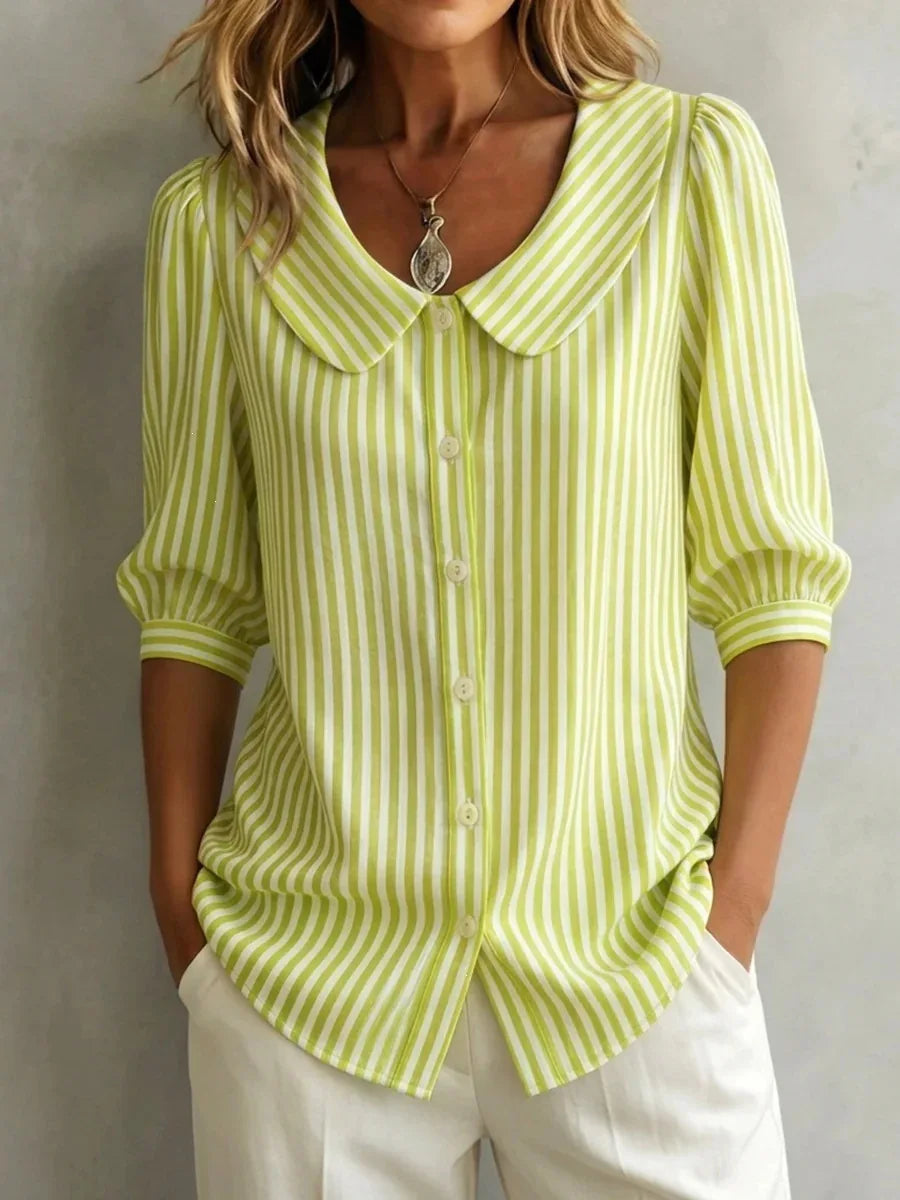 Alice - Afslappet stribet bluse