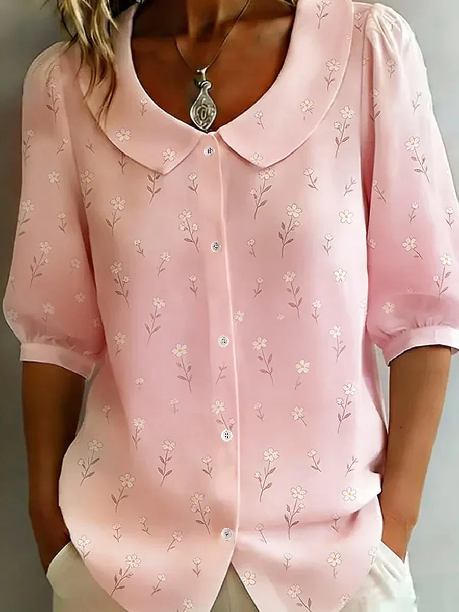 Elise - Blomstret bluse