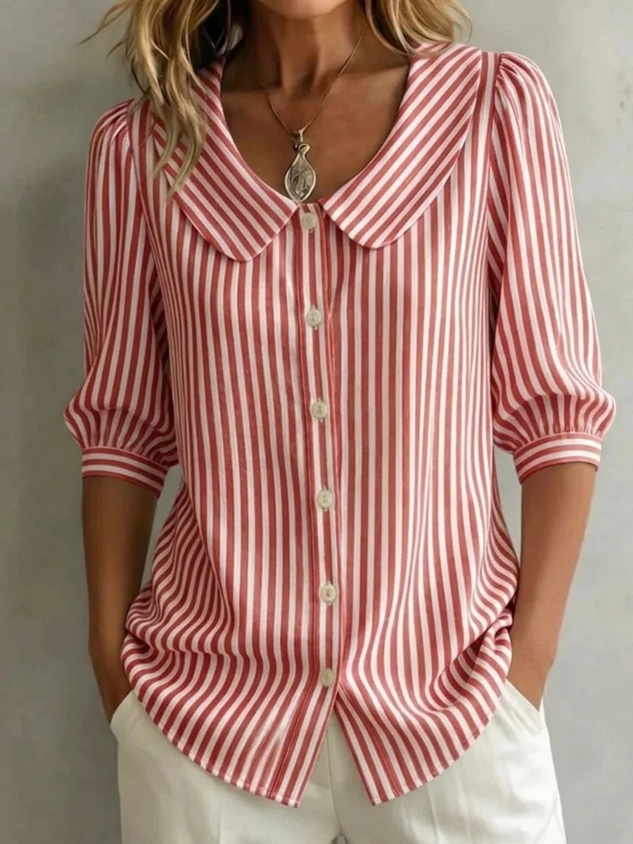 Alice - Afslappet stribet bluse