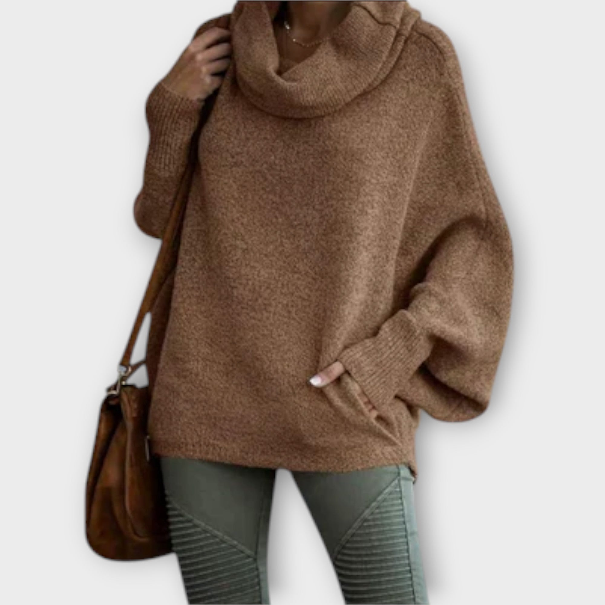Jorra™ - Elegant sweater med skildpaddemønster